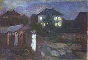 Edvard Munch The Storm oil painting